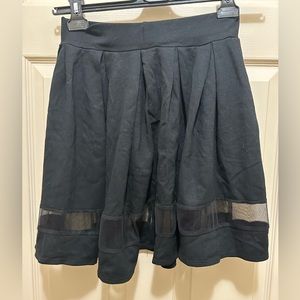 Black skirt with mesh - fits like a small - preloved condition